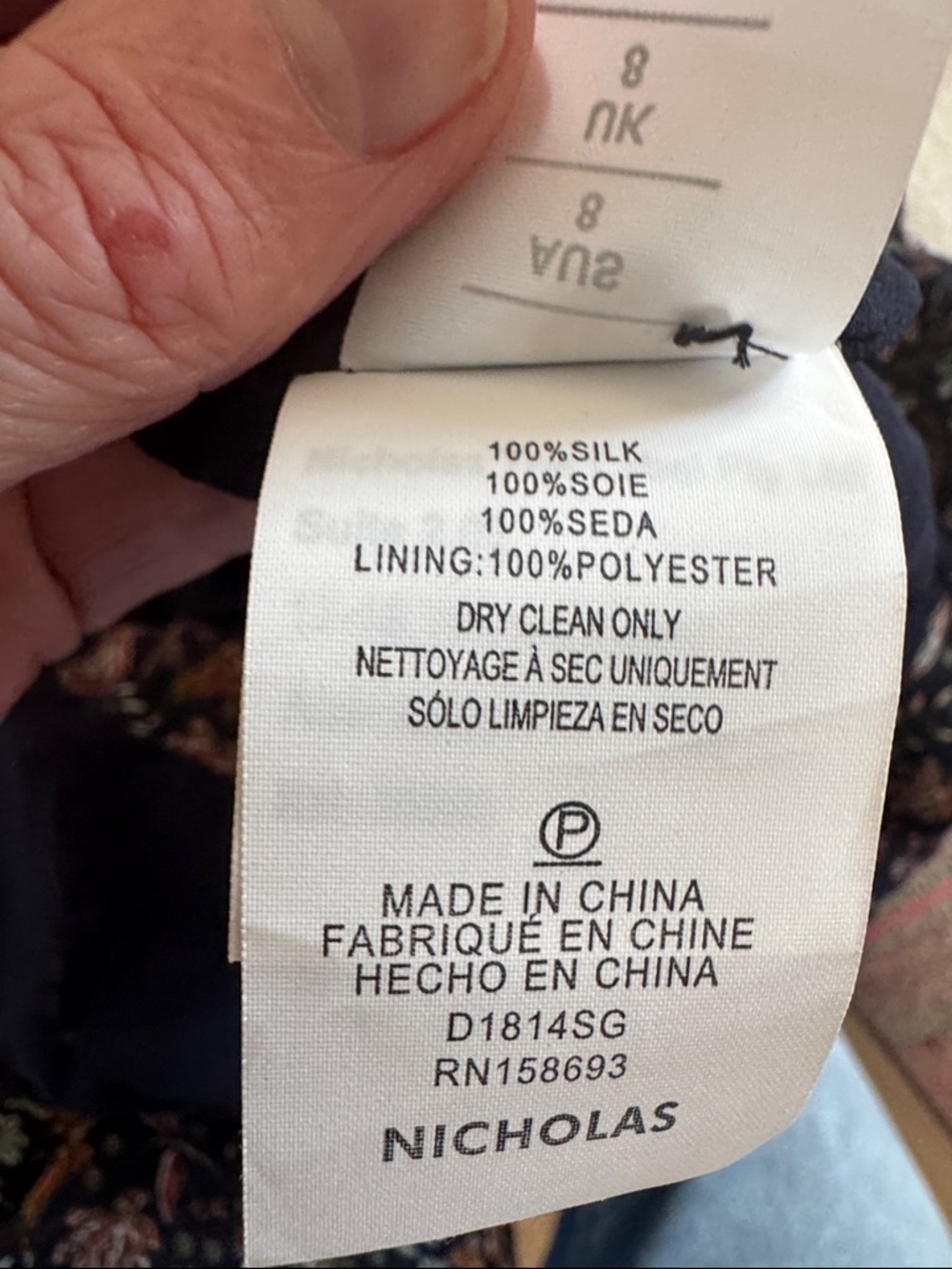 NICHOLAS Black Floral Dress - Worn 1x - Picture 10 of 11